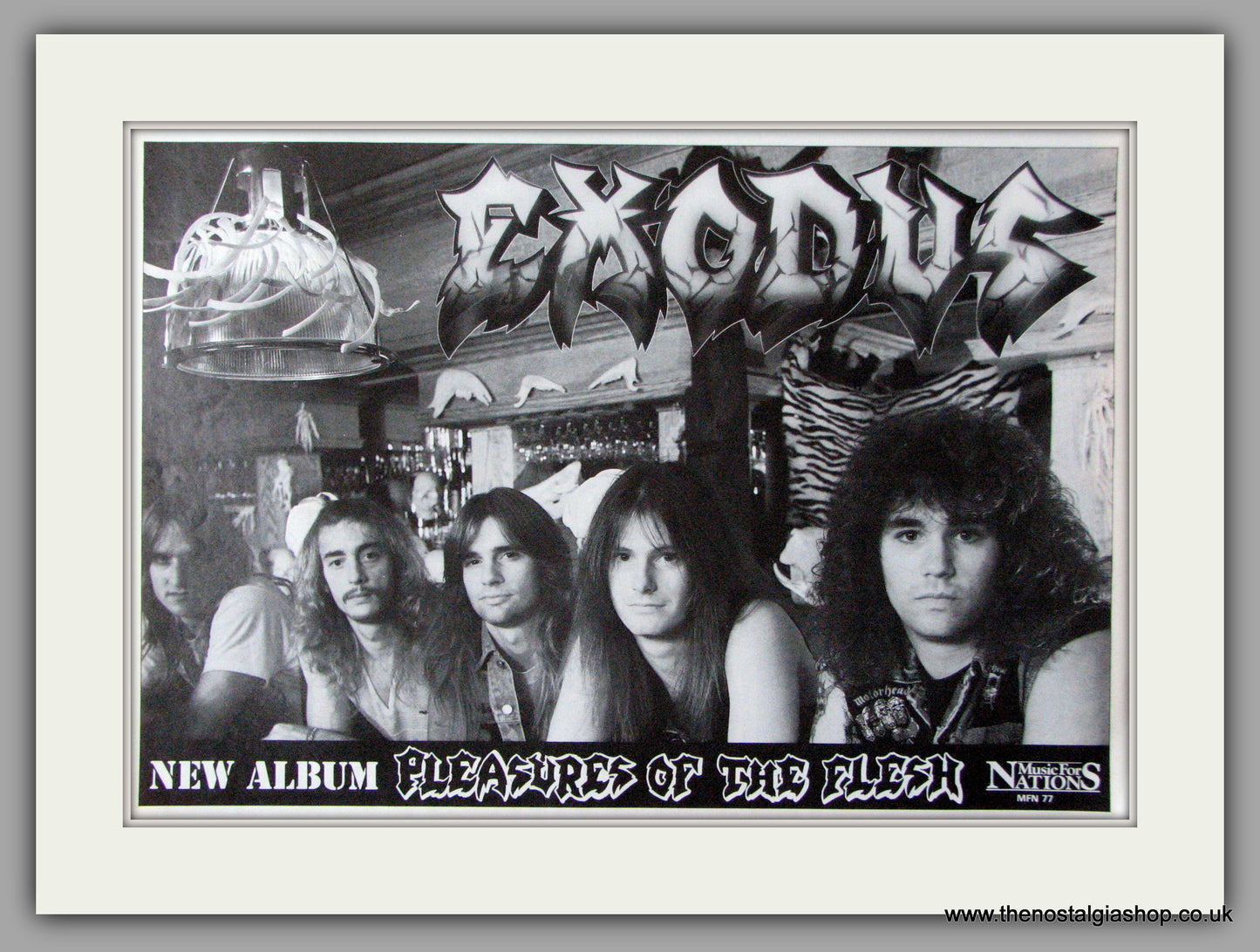 Exodus. Pleasures Of The Flesh. Original Advert 1987 (ref AD50184)