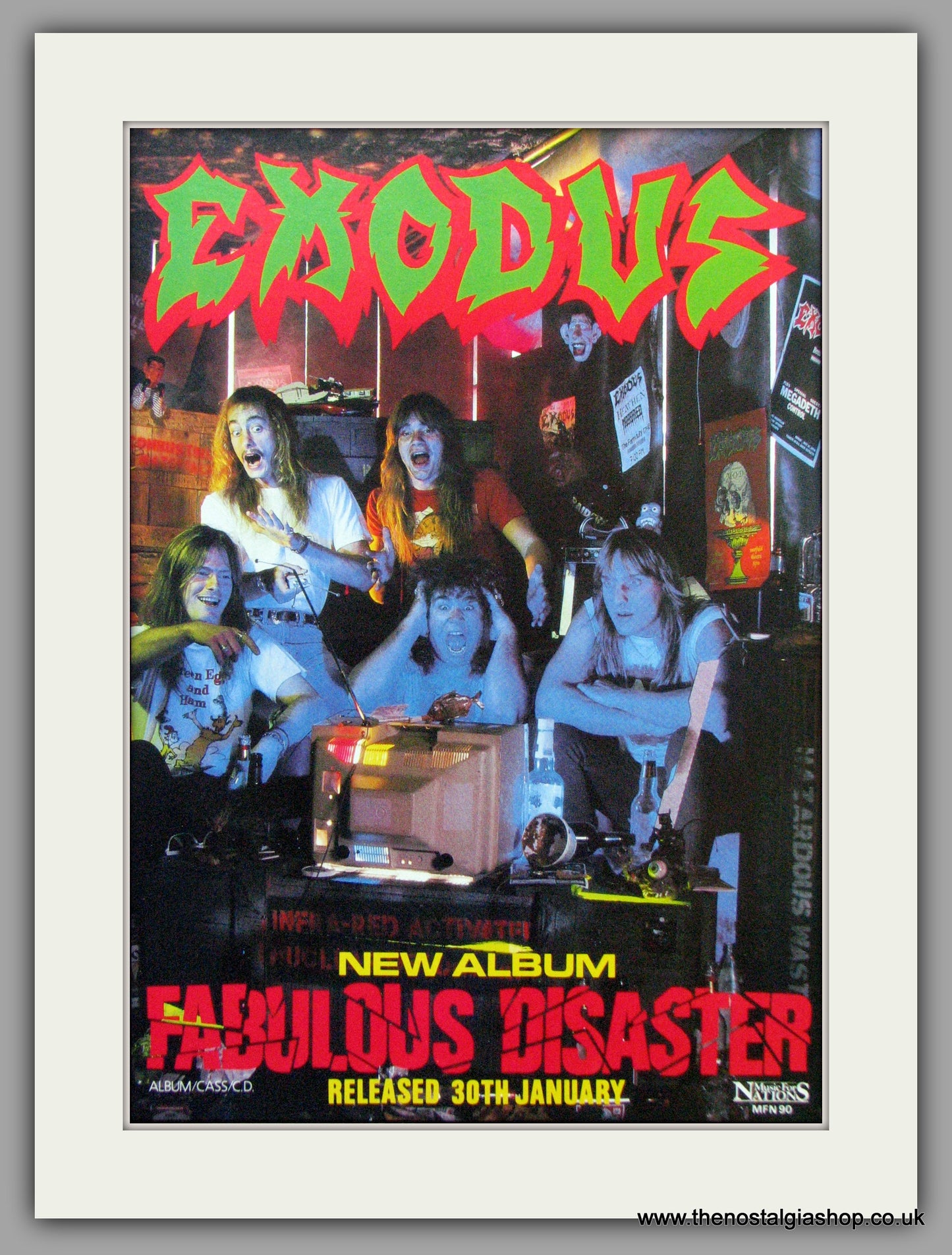 Exodus. Fabulous Disaster. Original Advert 1989 (ref AD50186)