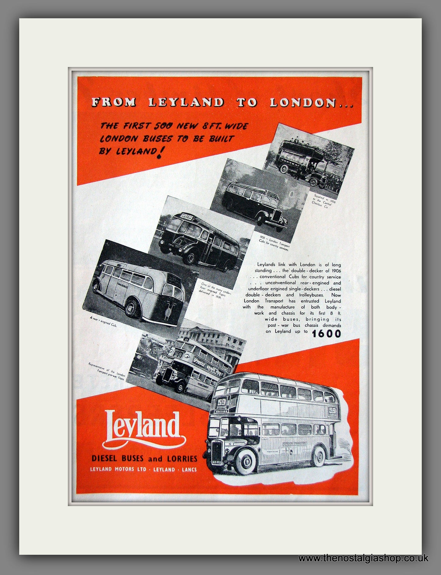 Leyland Buses and Trucks. Original Advert 1948 (ref AD55581)
