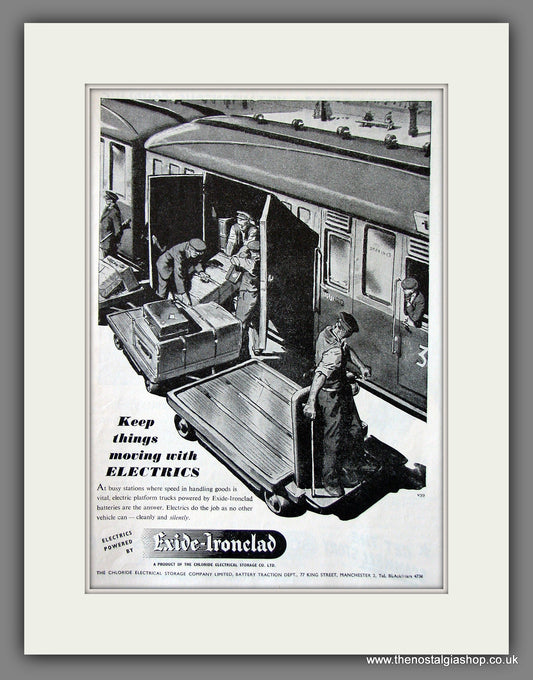 Railway Platform Trucks. Original Advert 1948 (ref AD55577)