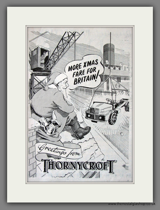 Thornycroft Trucks Xmas Greetings. Original Advert 1948 (ref AD55603)