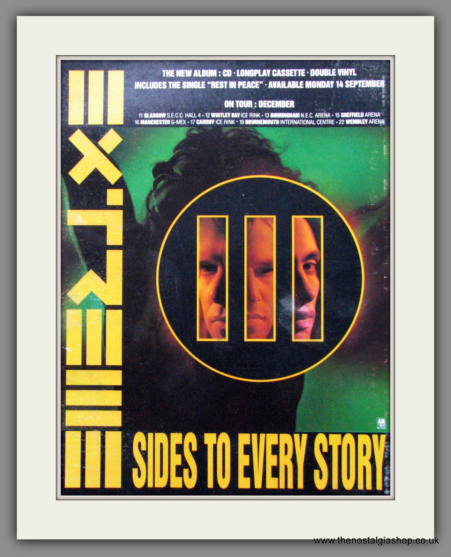 Extreme - Sides To Every Story. Original Advert 1992 (ref AD50212)