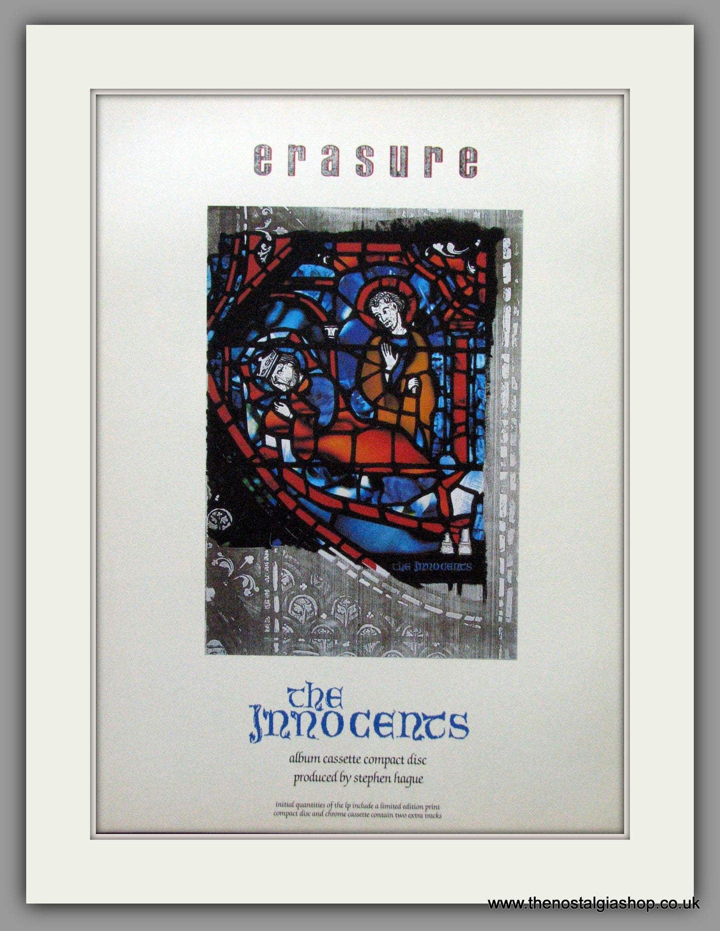 Erasure - The Innocents. Original Advert 1987 (ref AD50218)
