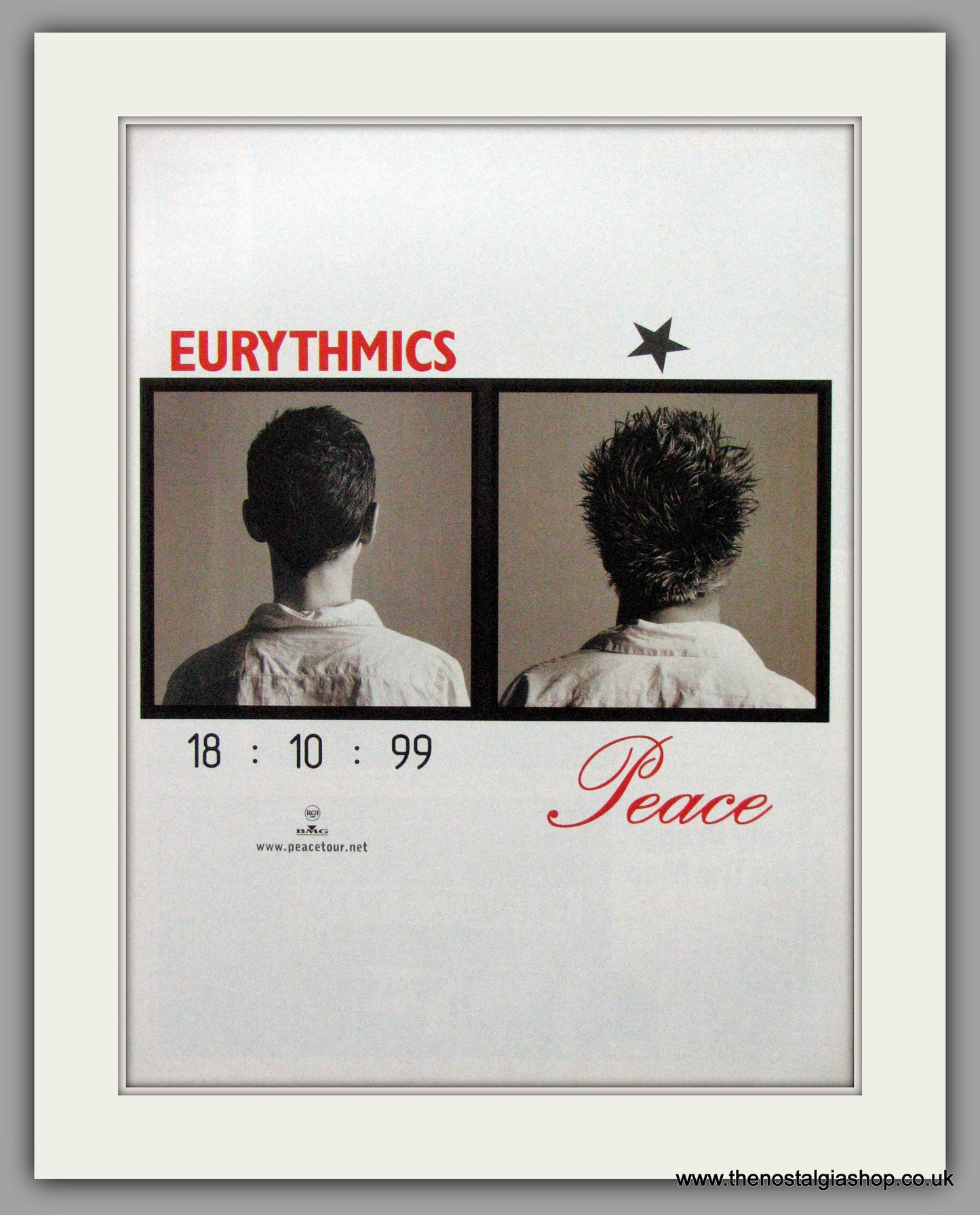 Eurythmics - Peace. Original Advert 1999 (ref AD50220)