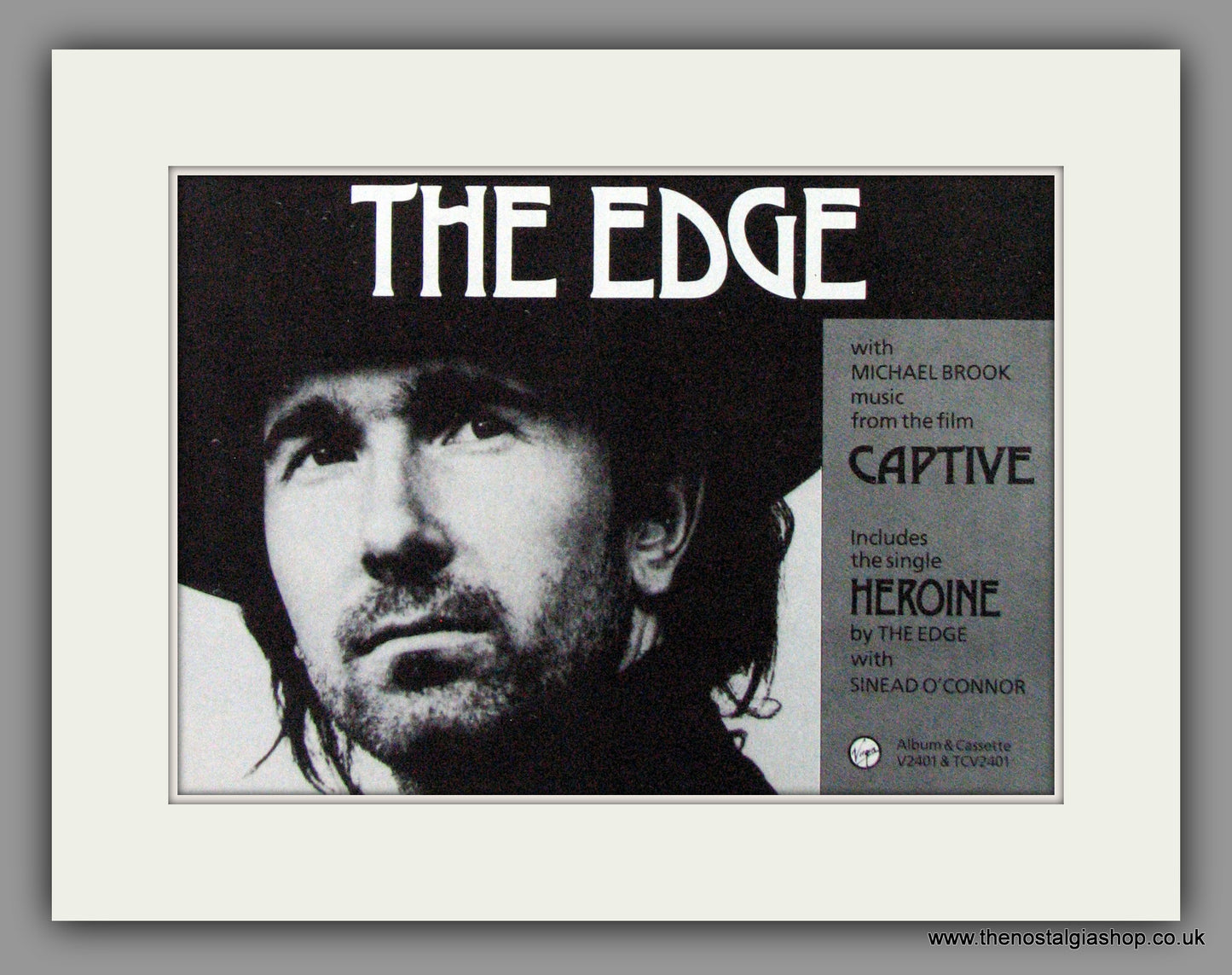 Edge (The) Captive. Heroine. Set of 2 Original Adverts 1986 (ref AD50231)