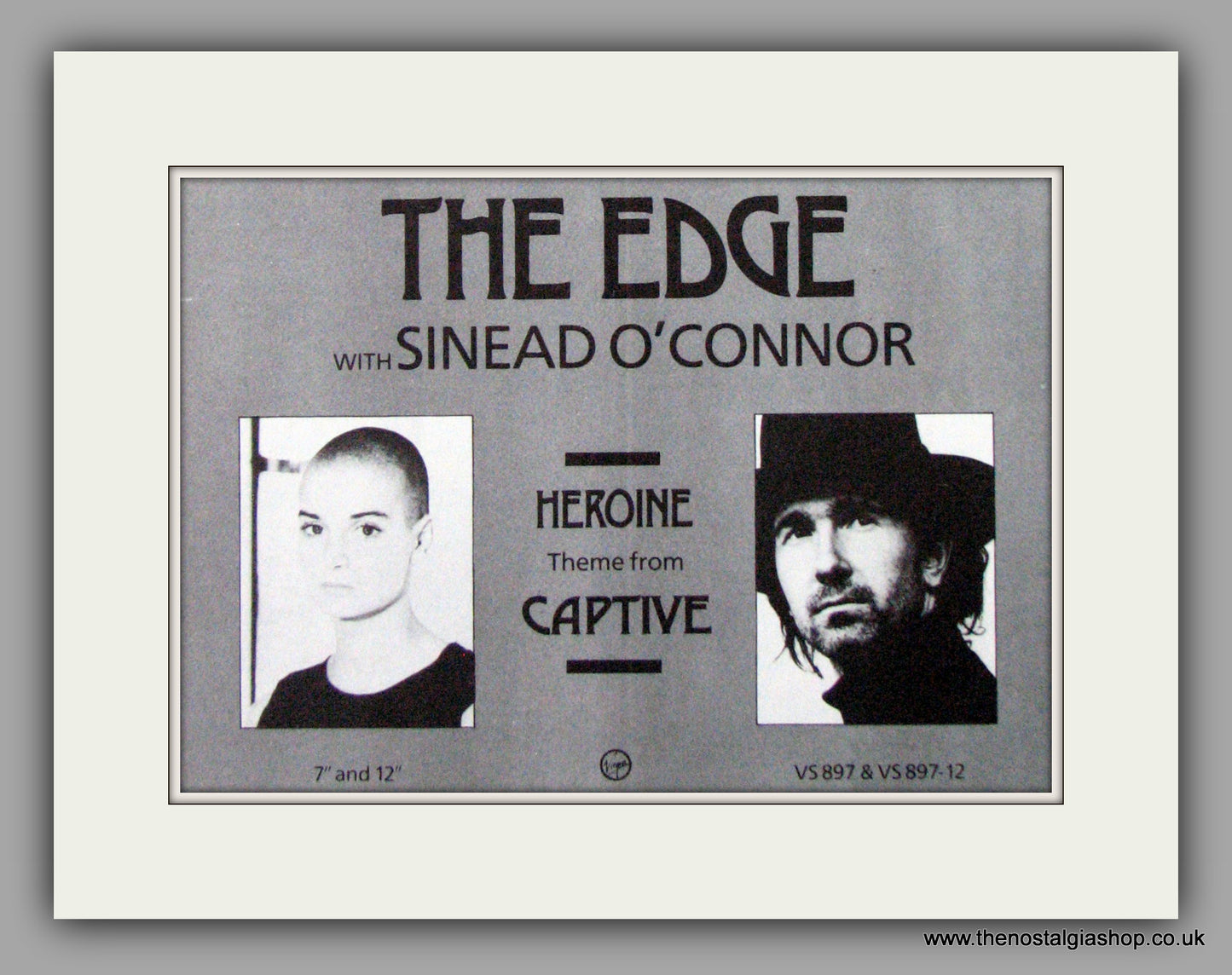 Edge (The) Captive. Heroine. Set of 2 Original Adverts 1986 (ref AD50231)