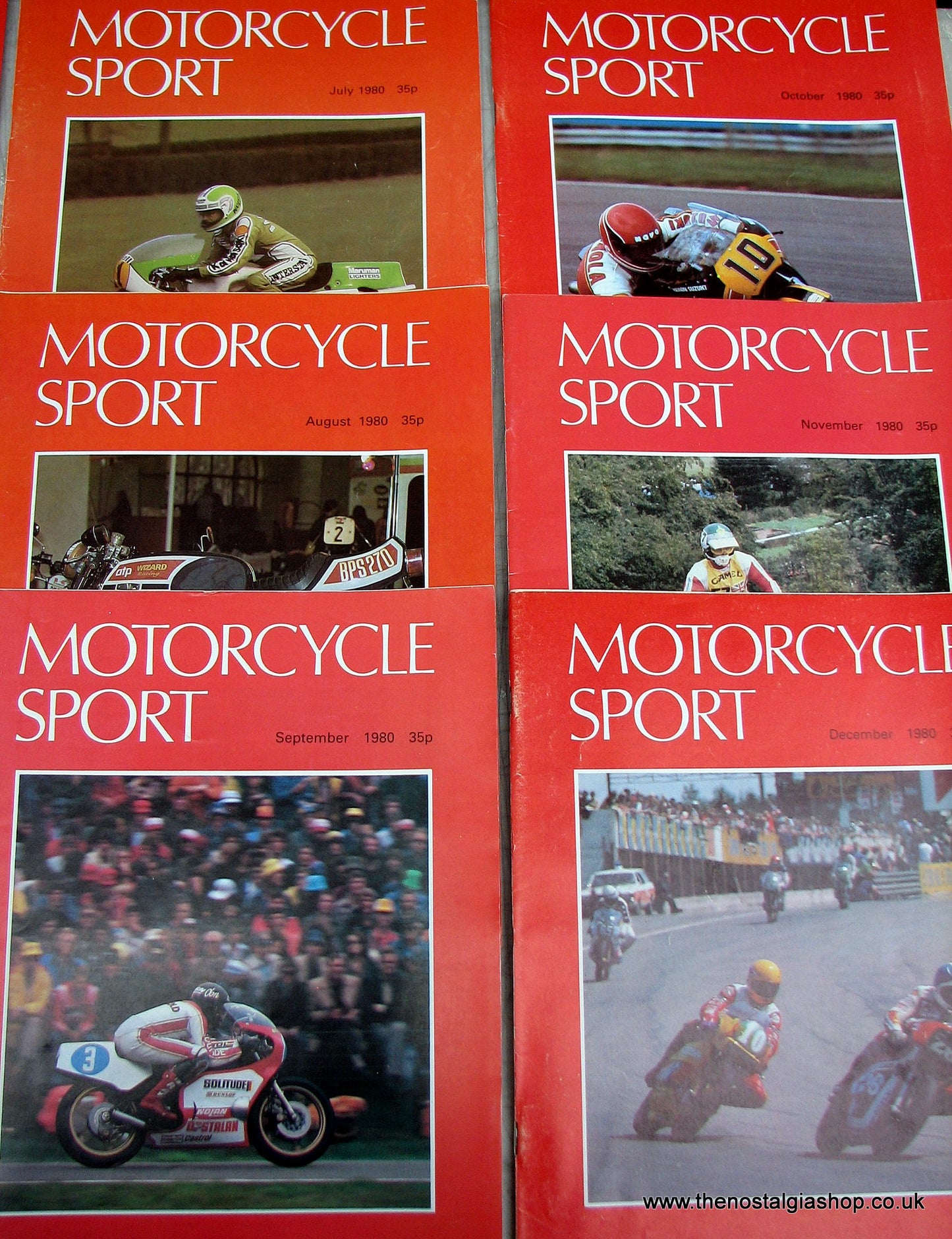 Motorcycle Sport Magazines 1980. Full year 12 issues. (M179)