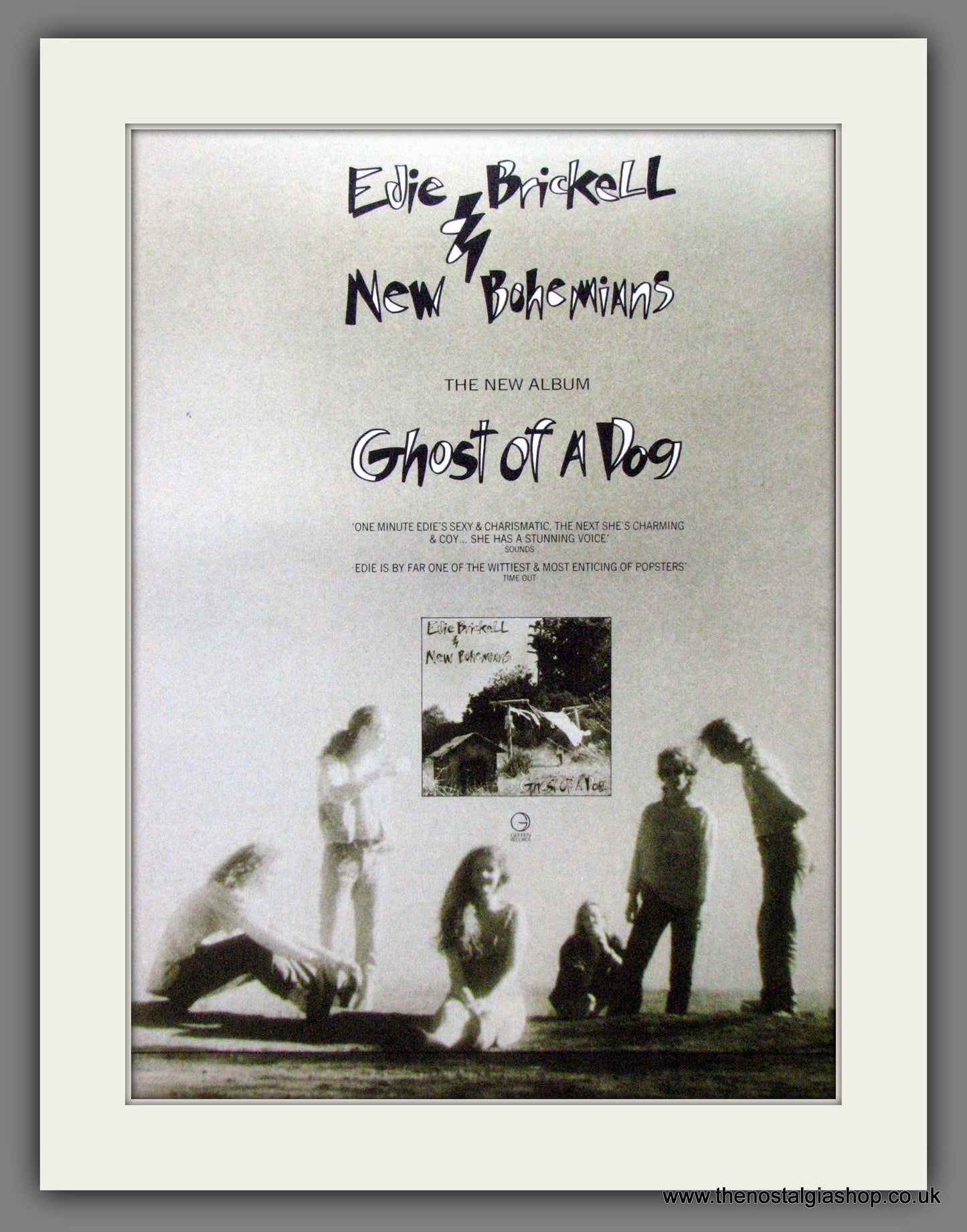 Edie Brickell New Bohemians - Ghost Of A Dog. Original Advert 1990 (ref AD50255)