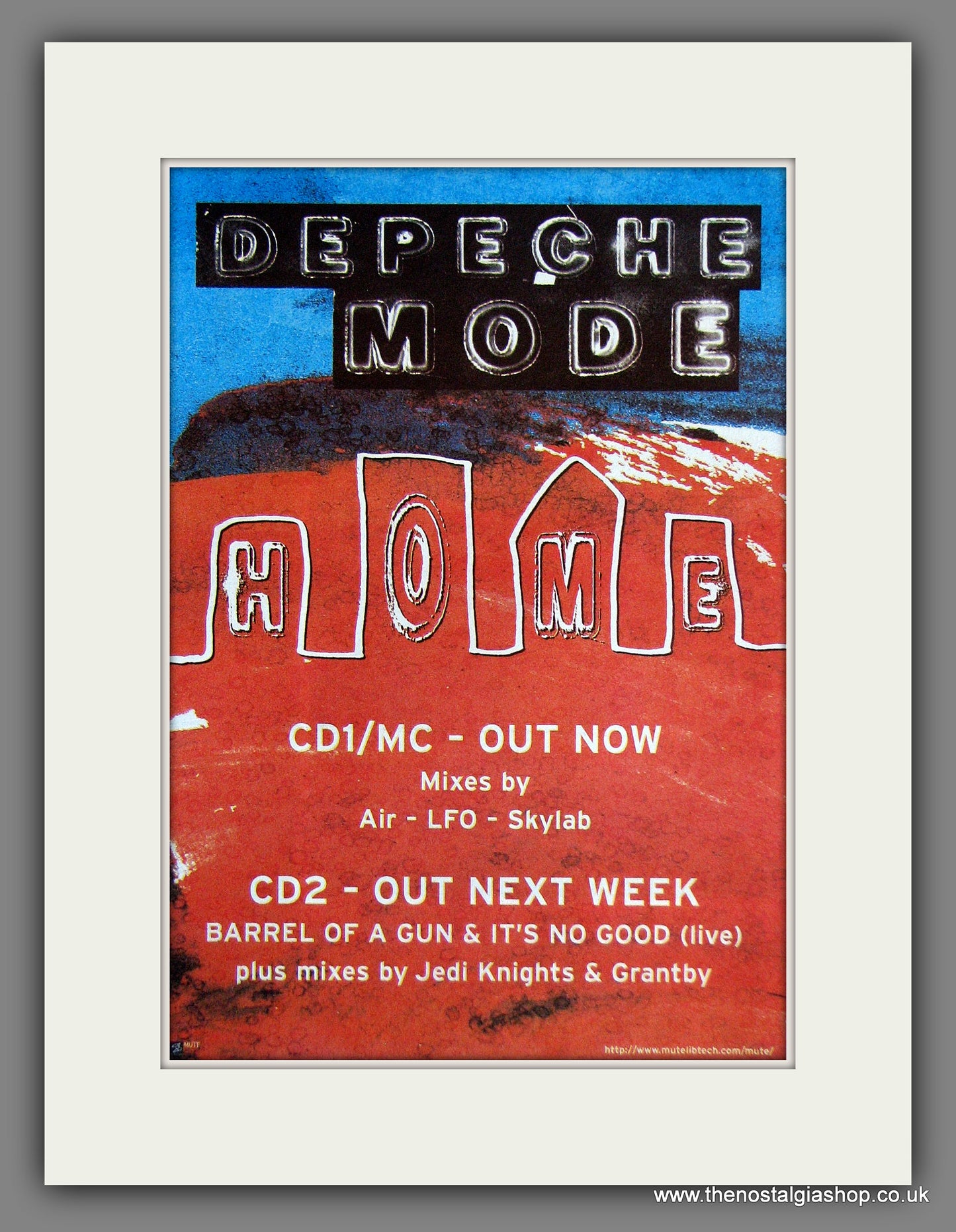 Depeche Mode. Home. Vintage Advert 1997 (ref AD55660)