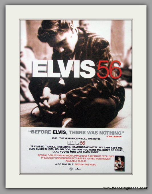 Elvis 56. Original Advert 1996 (ref AD50275)