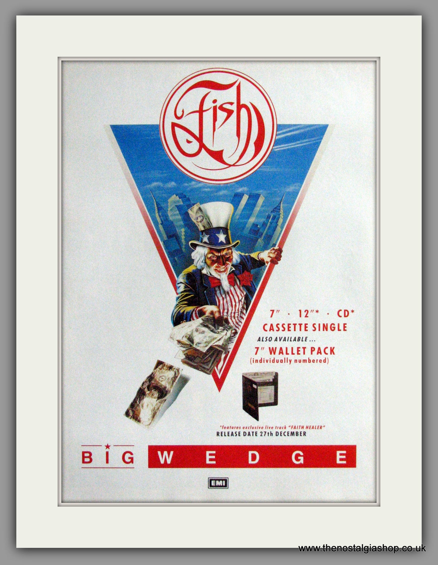 Fish - Big Wedge. Original Advert 1989 (ref AD50280)
