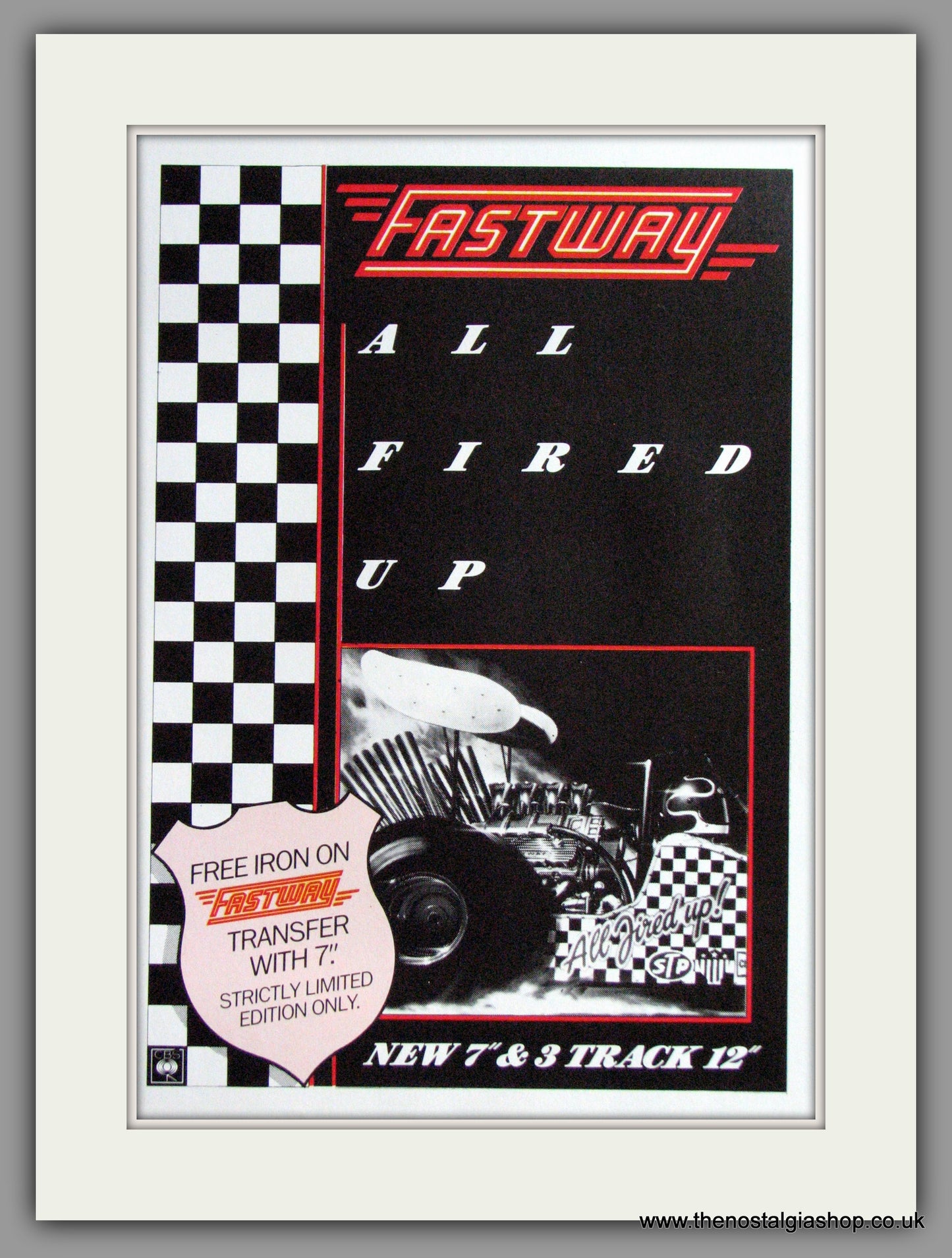 Fastway - All Fired Up. Original Advert 1984 (ref AD50296)