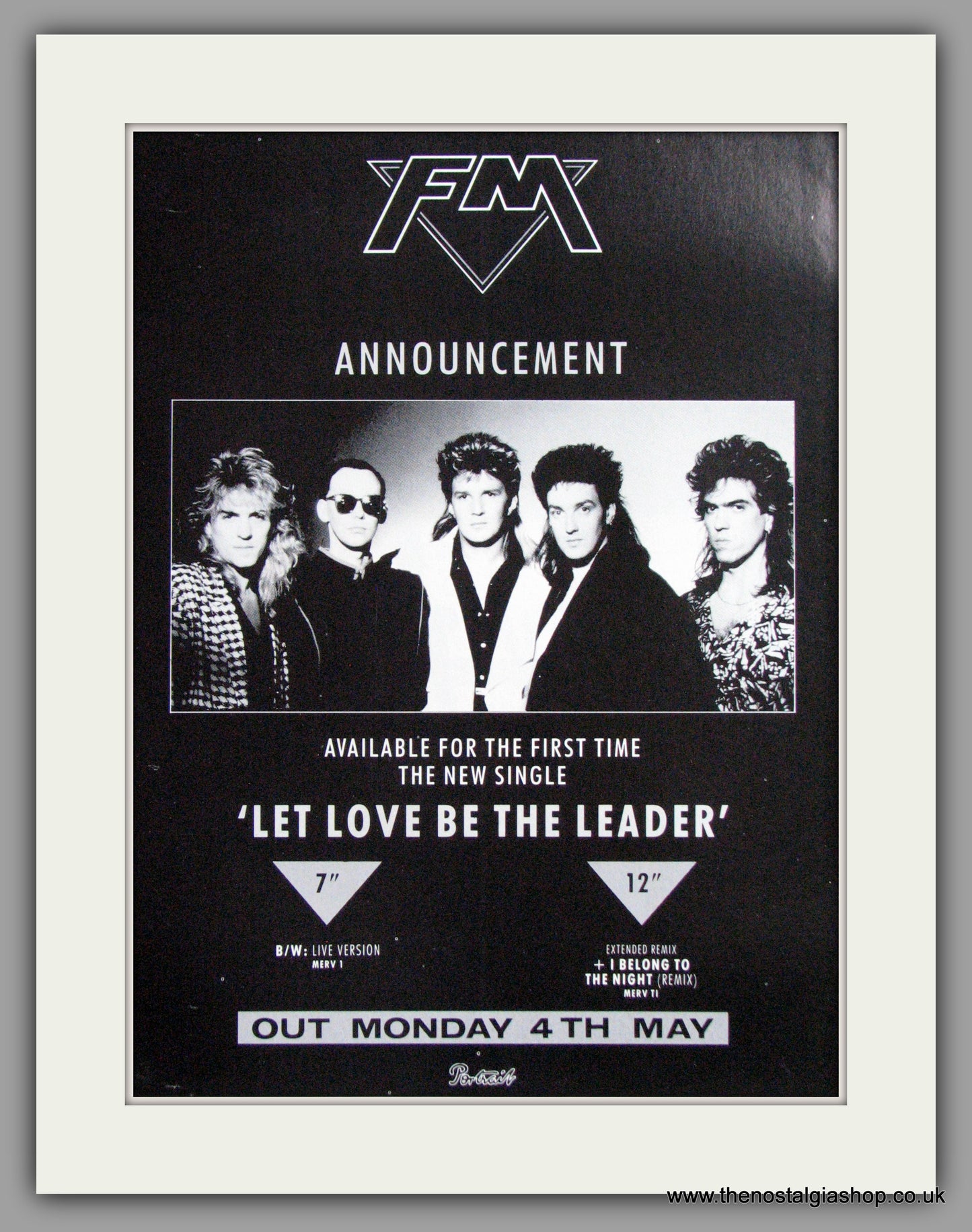 FM - Let Love Be The Leader.  Original Advert 1987 (ref AD50310)