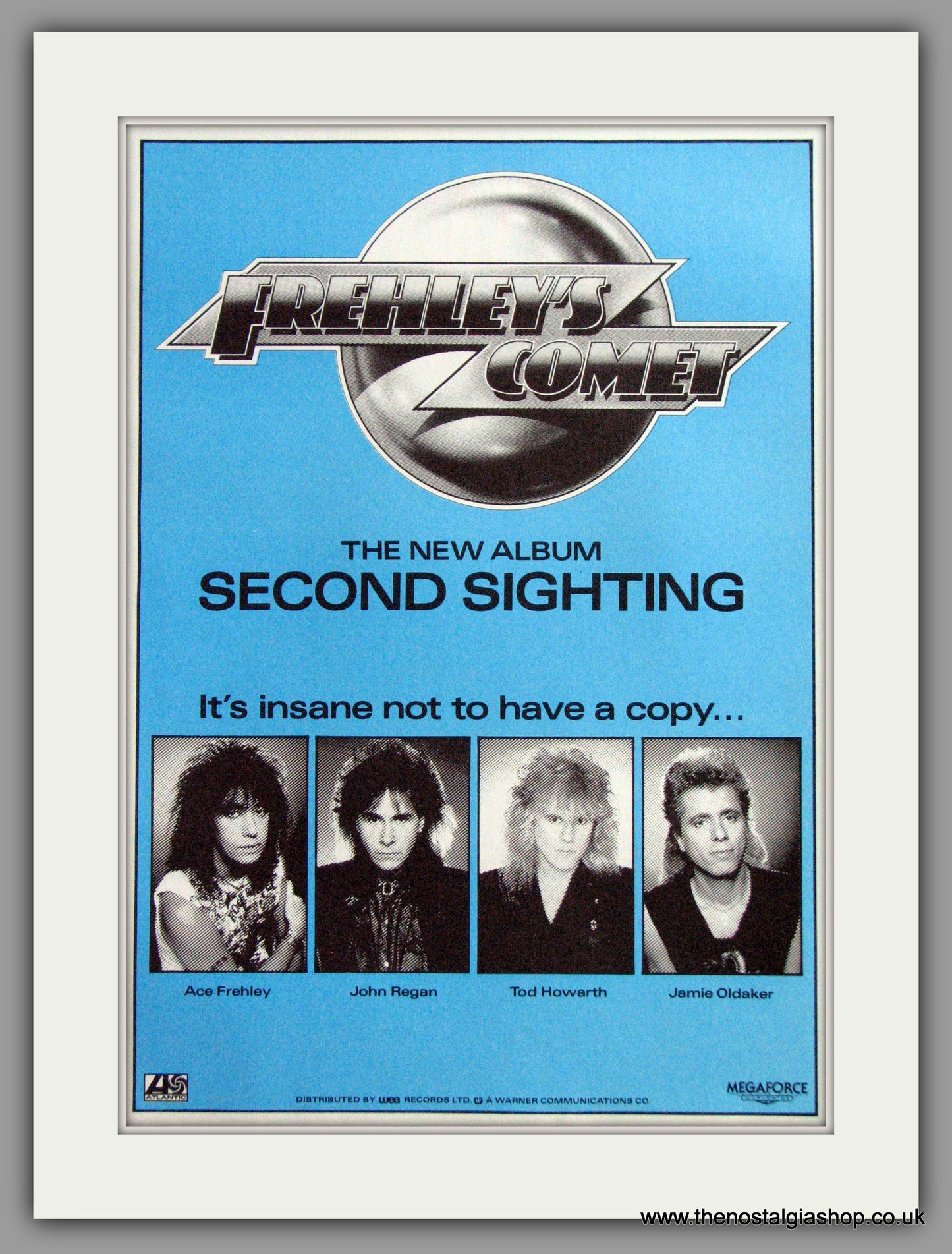 Frehley's Comet - Second Sighting.  Vintage Advert 1988 (ref AD50390)