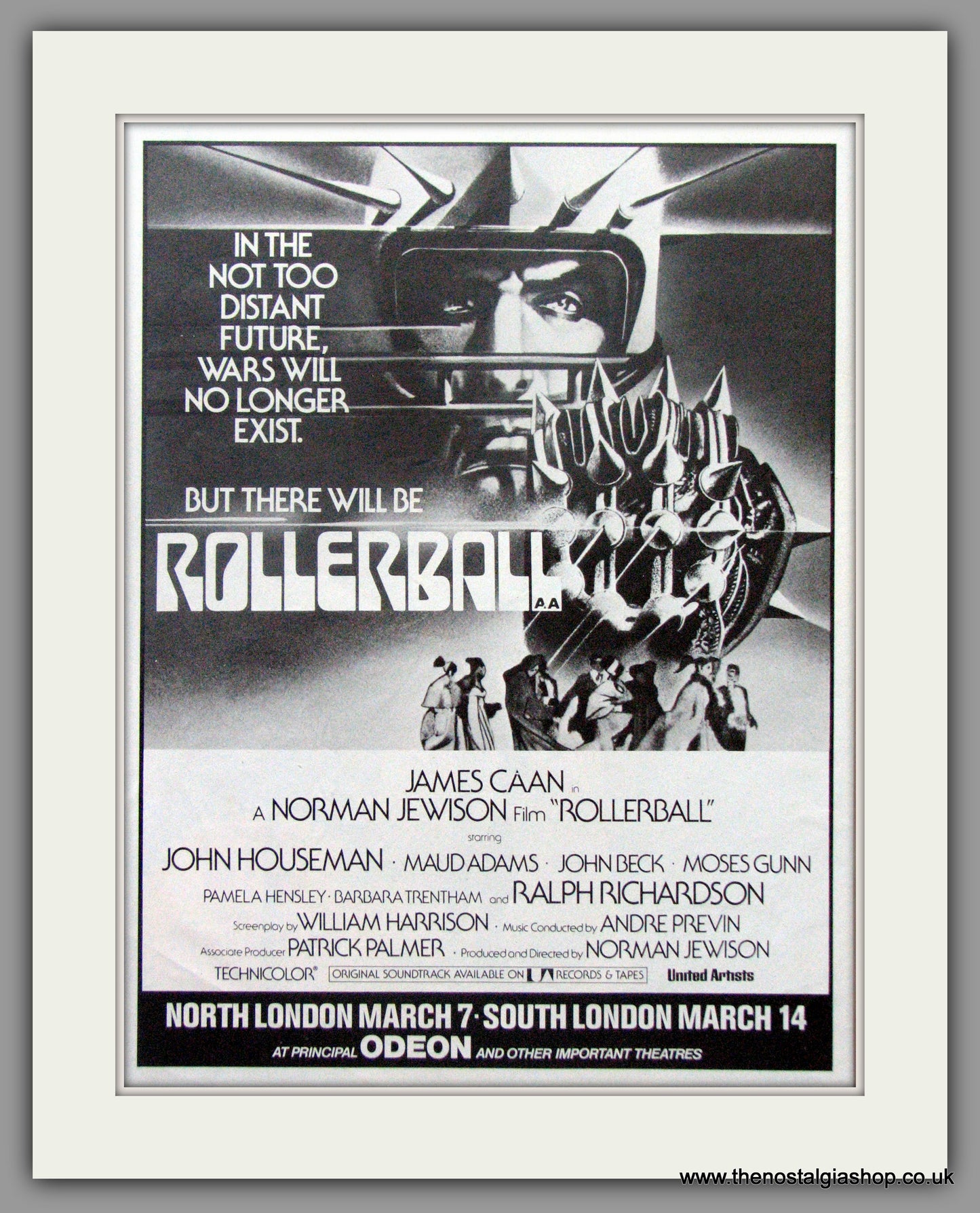 Rollerball. 1976 Original advert (ref AD50478)