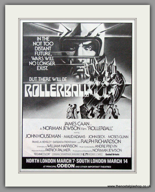 Rollerball. 1976 Original advert (ref AD50478)