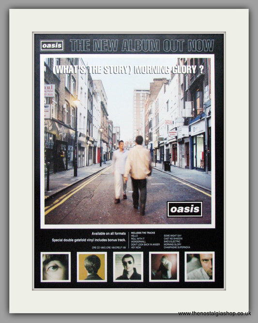 Oasis. What's The Story. Original advert 1995 (ref AD50516)
