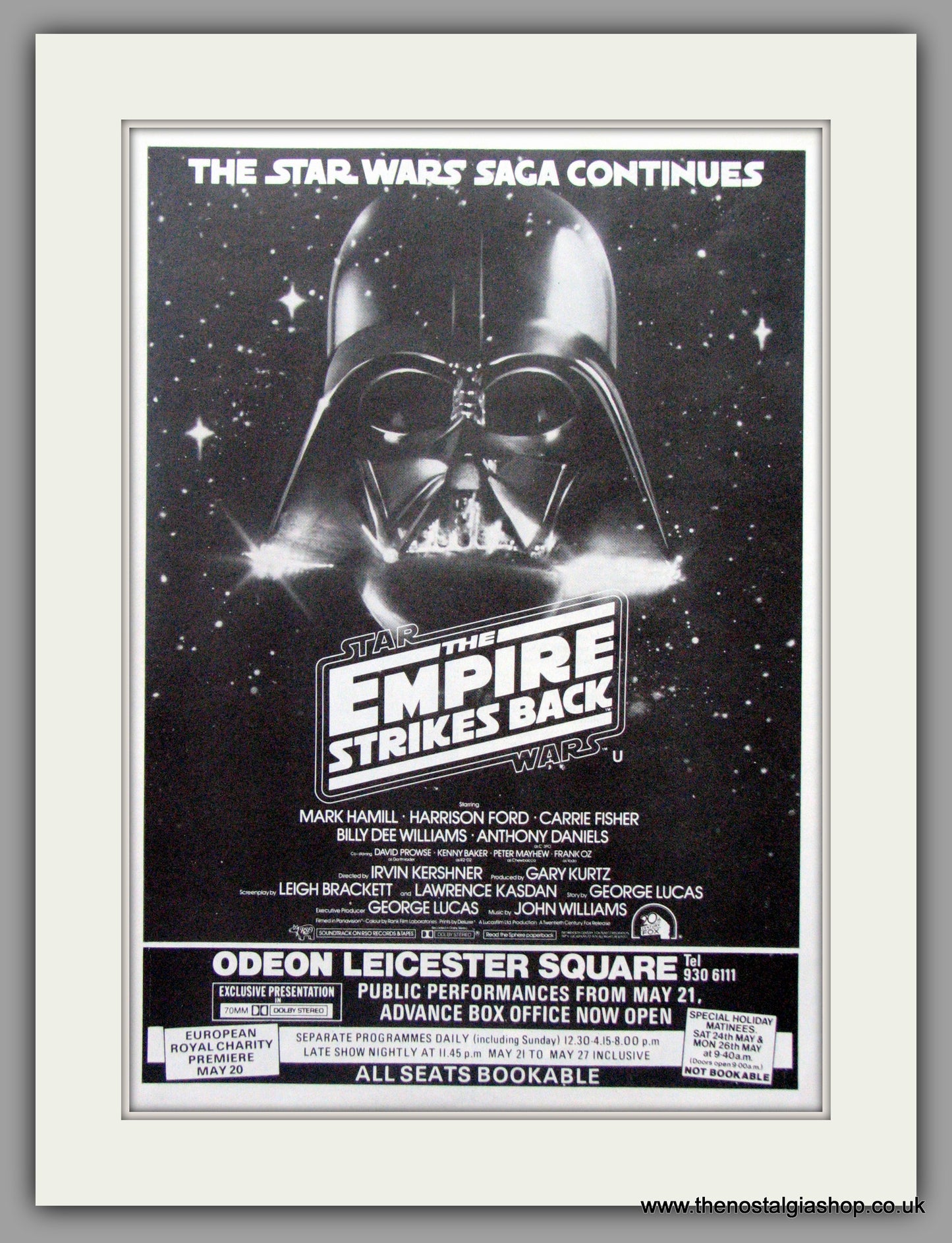 Empire Strikes Back (Star Wars). 1980 Original advert (ref AD50479)