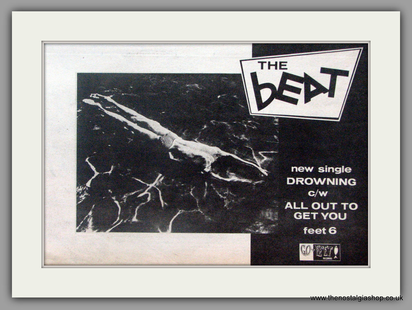 Beat (The). Drowning. Vintage Advert 1981 (ref AD50526)