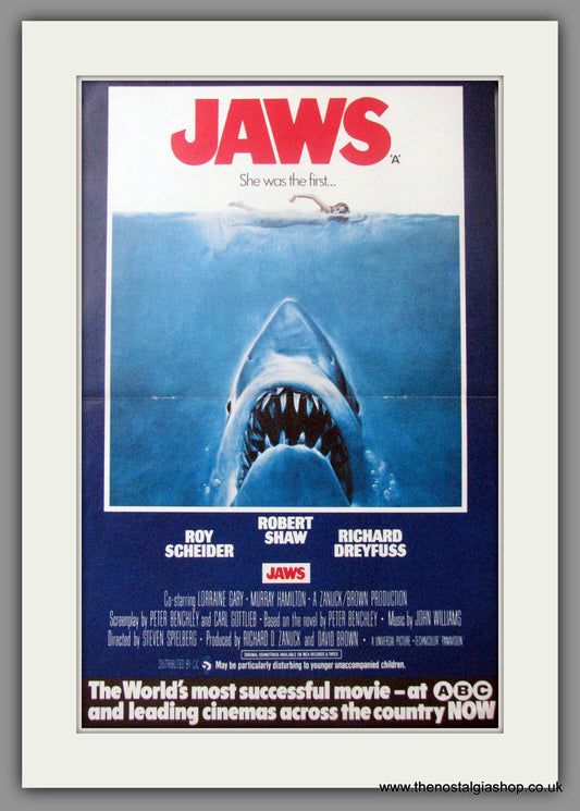 Jaws. 1976 Original Colour advert (ref AD50481)