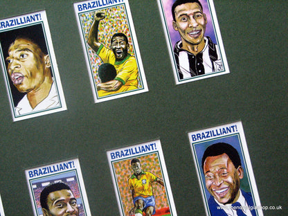 Brazilliant. The Legend Pele.. Football Card Set