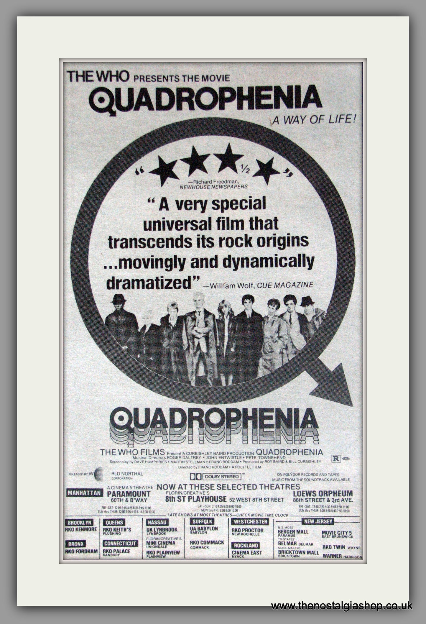 Quadrophenia. A Way of Life. Vintage Advert 1979 (ref AD50321)