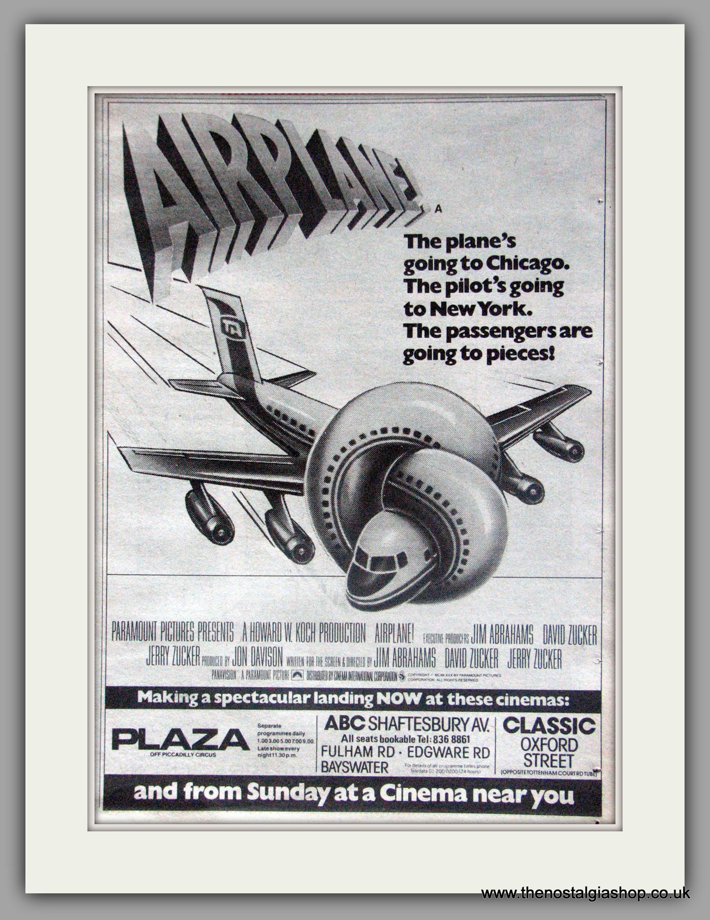 Airplane. Vintage Advert 1980 (ref AD50323)