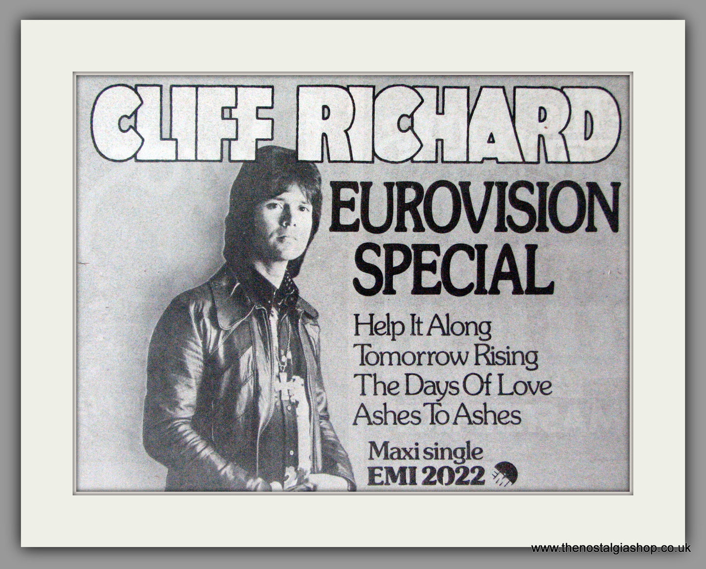 Cliff Richard. Eurovision Special. Vintage Advert 1973 (ref AD50352)