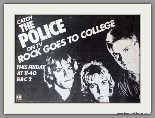 Police (The). Rock Goes To College. Vintage Advert 1979 (ref AD50354)