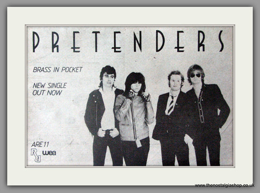 Pretenders. Brass In Pocket. Vintage Advert 1979 (ref AD50368)