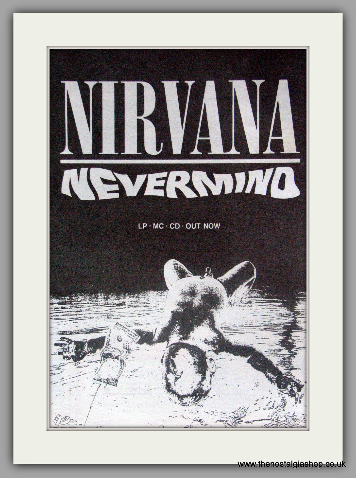 Nirvana. Nevermind. Vintage Advert 1991 (ref AD50369)
