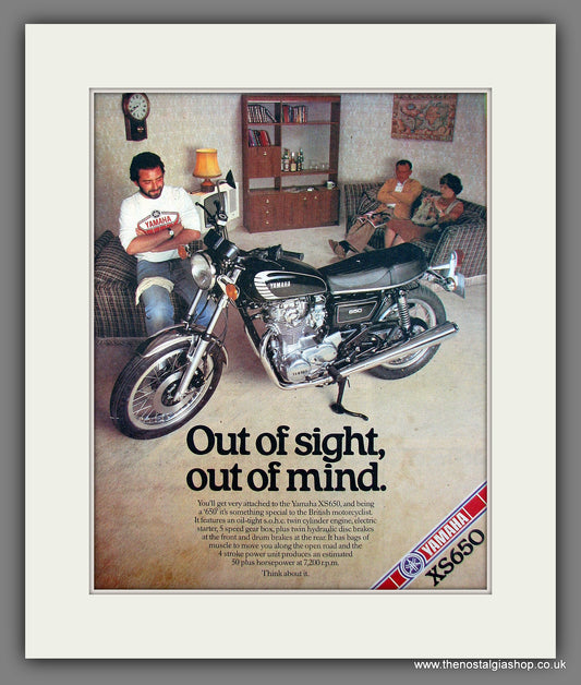 Yamaha XS650 Motorcycle. Original Advert 1978 (ref AD13011)