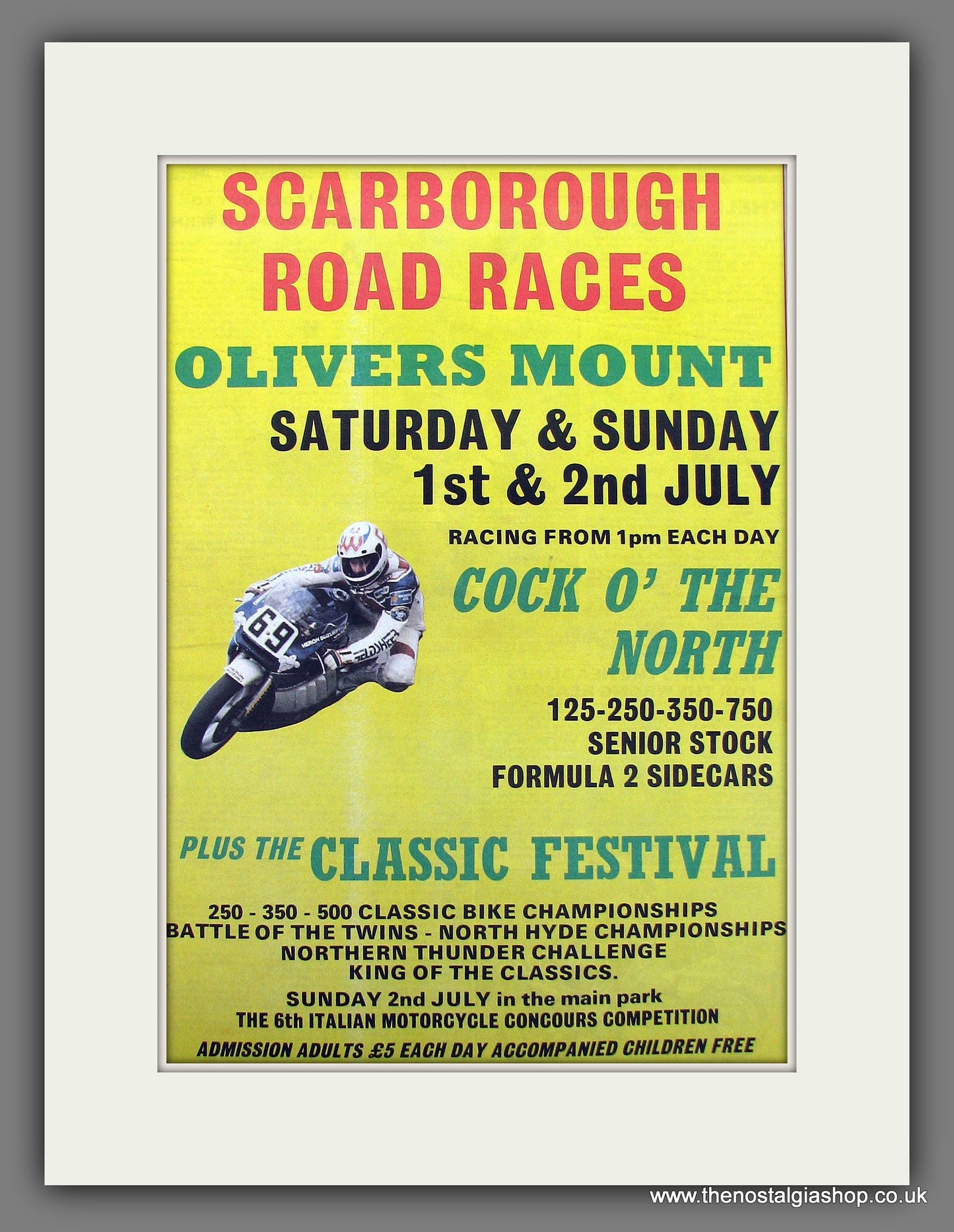 Oliver's Mount, Scarborough. Cock O' The North. Original Advert 1989 (ref AD12991)