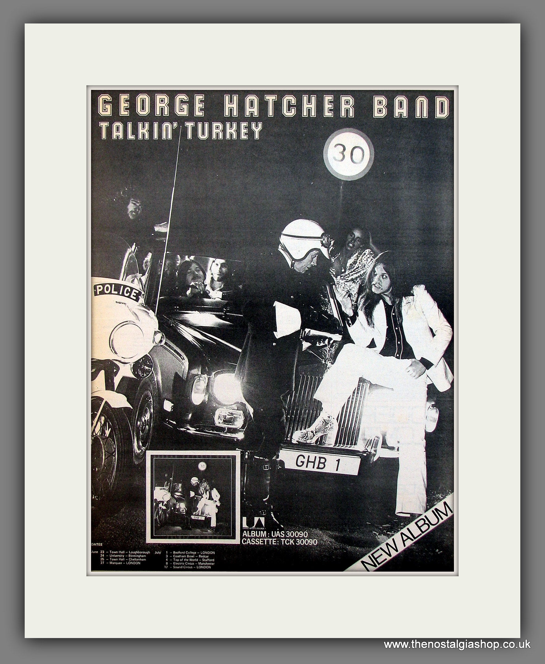 George Hatcher Band Talkin' Turkey. Original advert 1977 (ref AD13132 ...