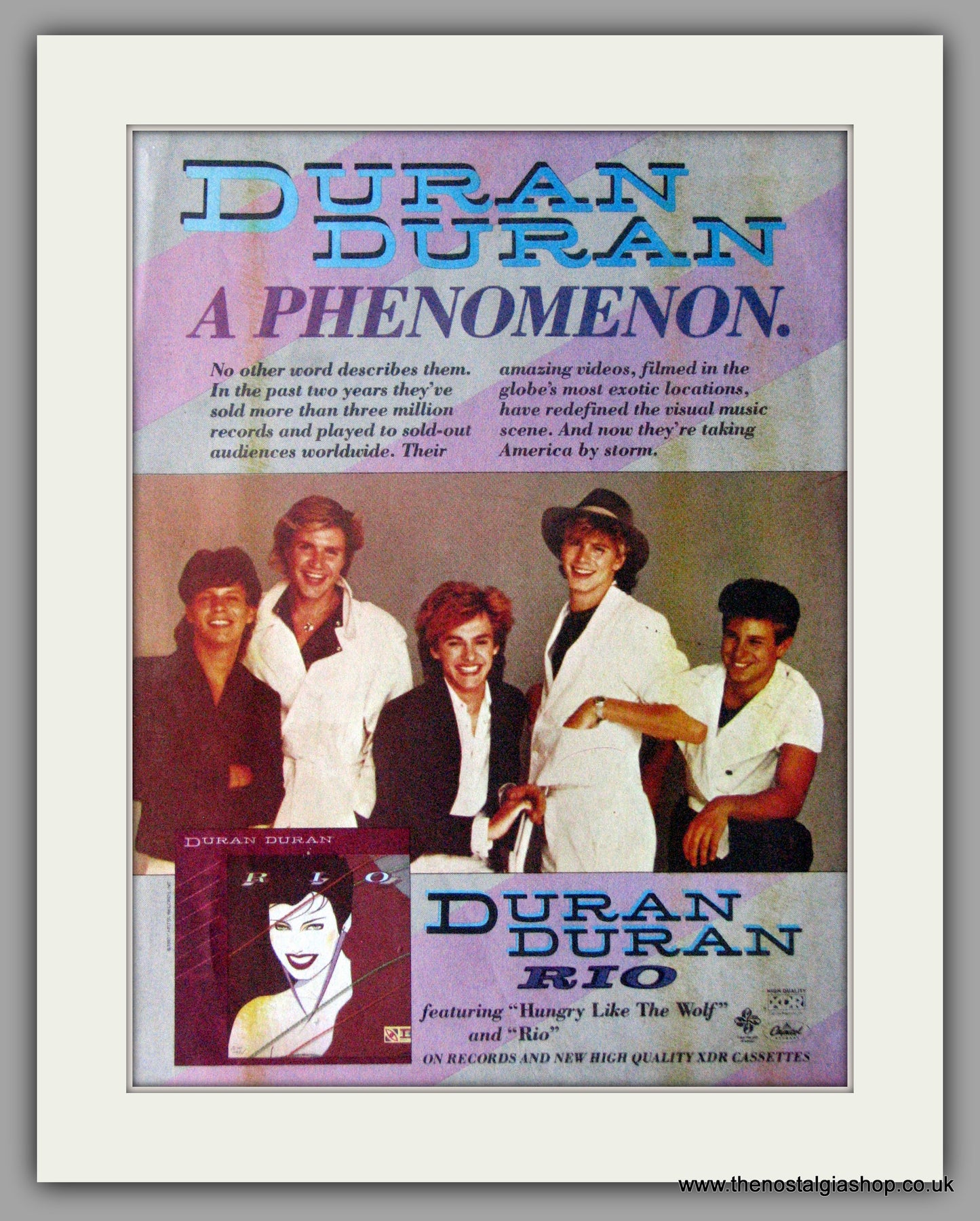 Duran Duran. Rio. Vintage Advert 1983 (ref AD50463)