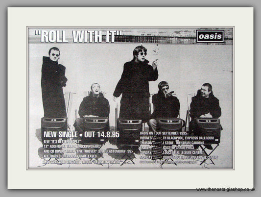 Oasis. Roll With It.  1995 Original Advert (ref AD7964)