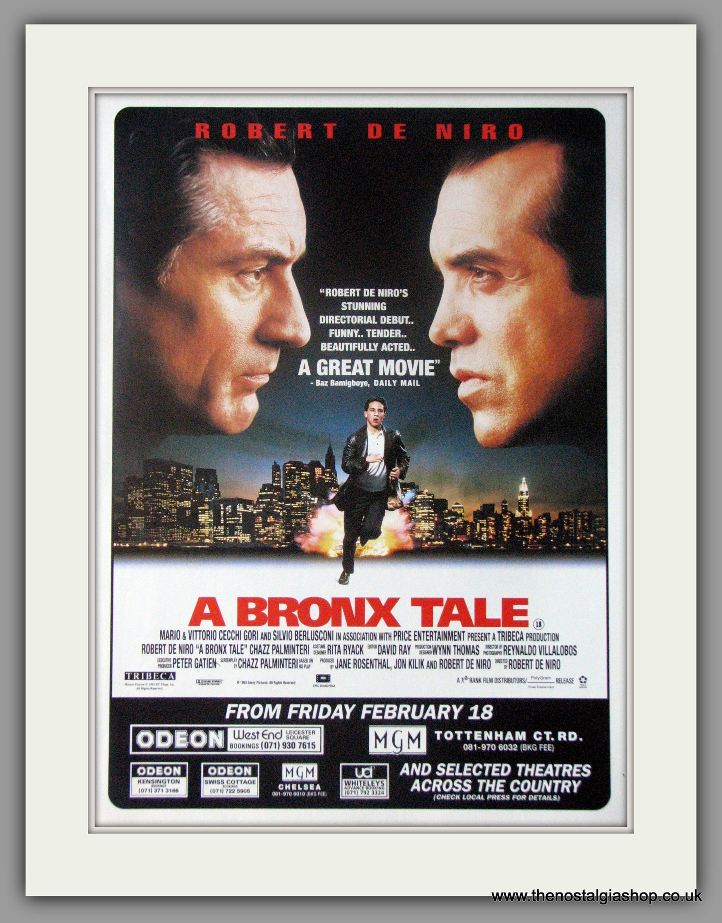A Bronx Tale. 1994 Original advert (ref AD50471)