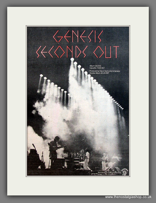 Genesis Seconds Out. Original advert 1977  (ref AD13145)