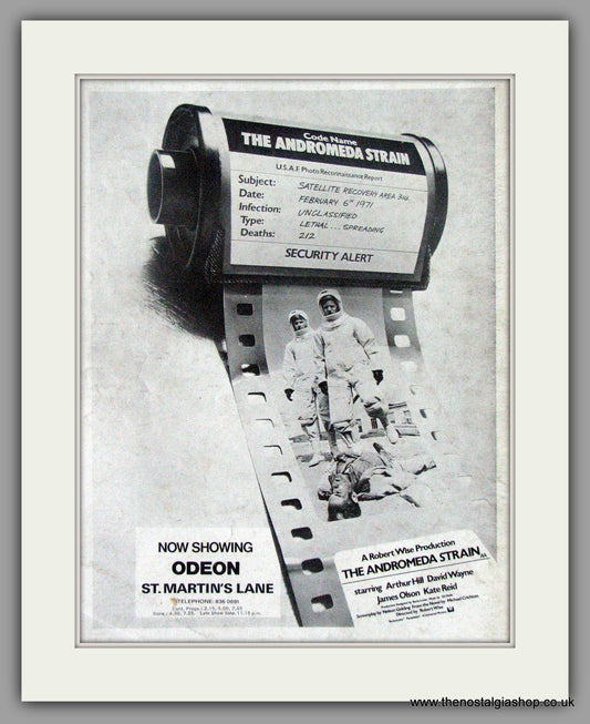 Andromeda Strain (The). Original advert 1971 (ref AD50488)