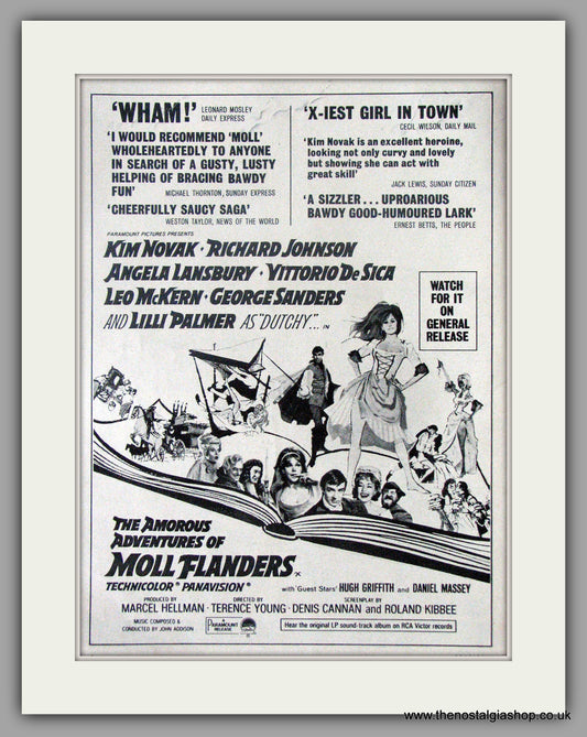 Amorous Adventures Of Moll Flanders. Original advert 1965 (ref AD50495)