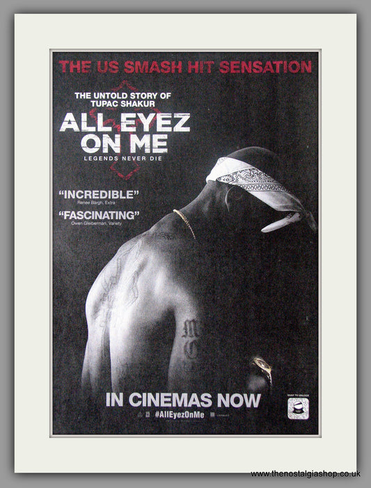 All Eyez On Me, The Untold Story Of Tupac Shakur. Original advert 2007 (ref AD50498)