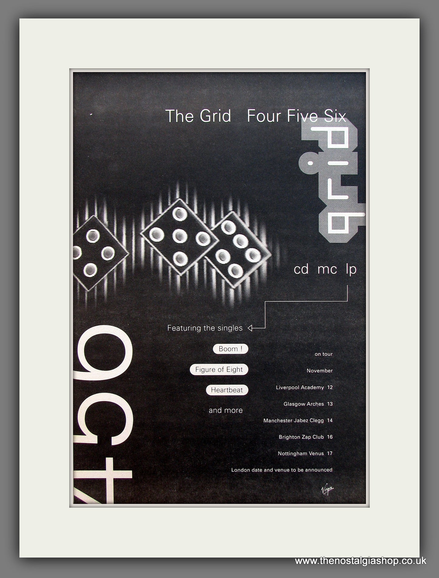 Grid (The) Four Five Six. Original Vintage Advert 1992 (ref AD13224)
