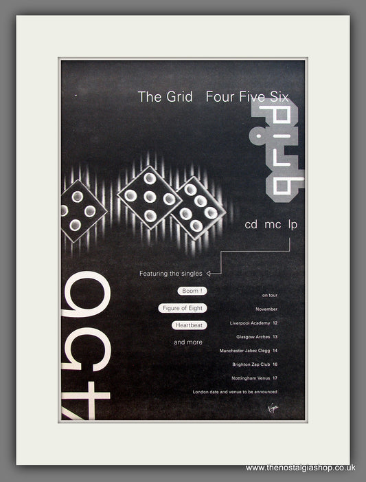 Grid (The) Four Five Six. Original Vintage Advert 1992 (ref AD13224)