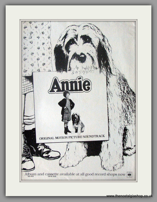 Annie Sound Track. Original Advert 1982 (ref AD50547)