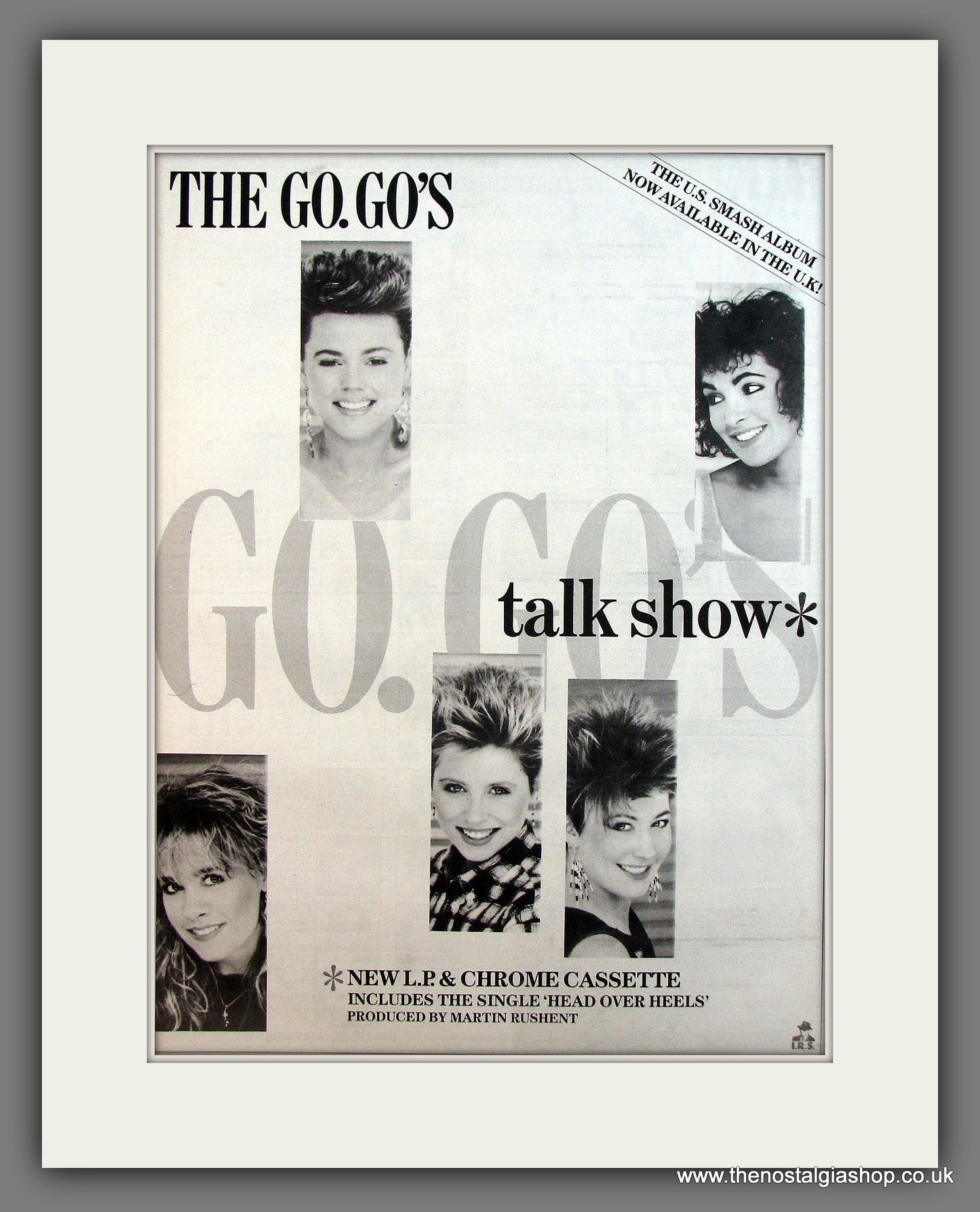 Go Go's (The) Talk Show. Original Vintage Advert 1984 (ref AD13240)