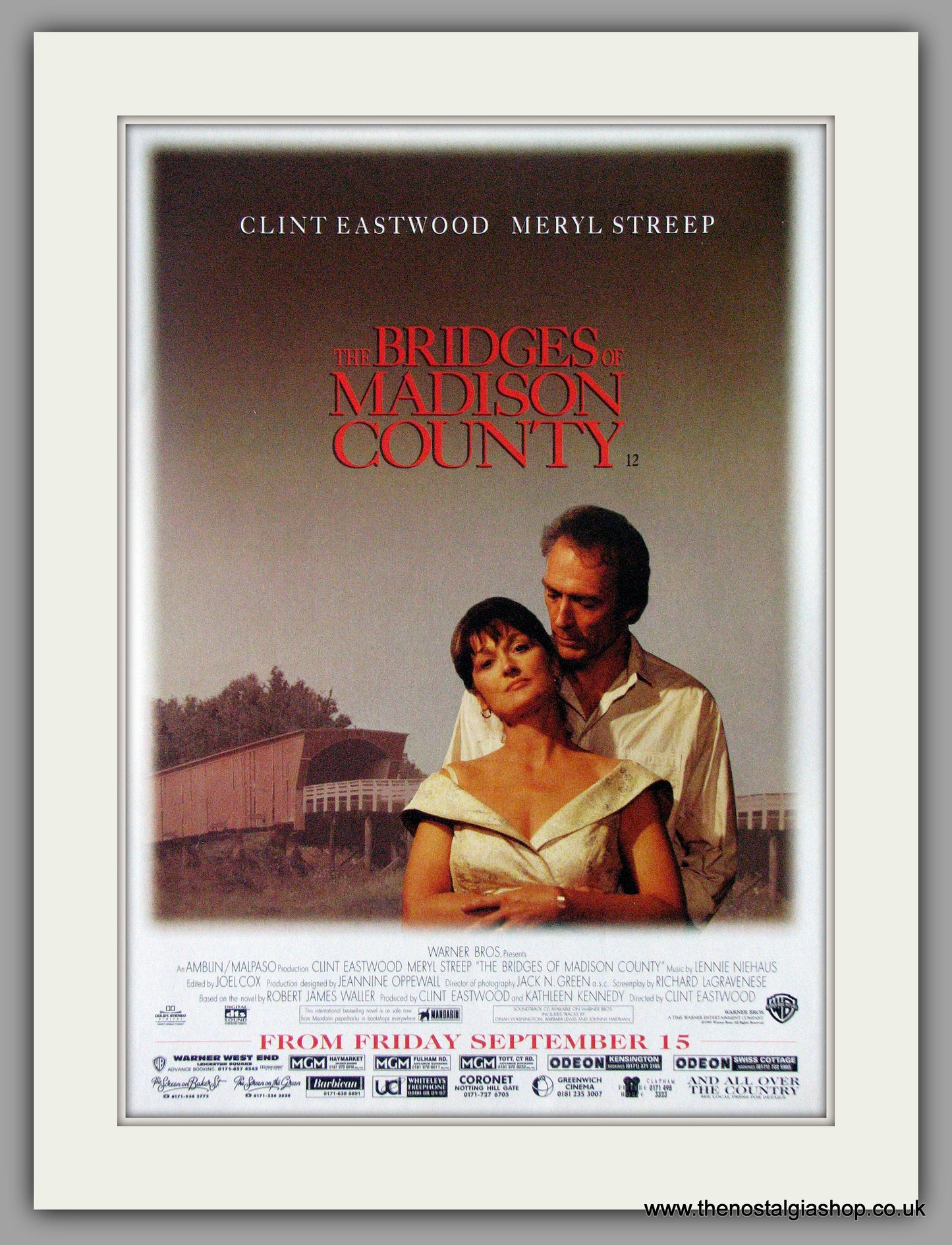 Bridges of Madison County (The). Original Advert 1995 (ref AD50576)