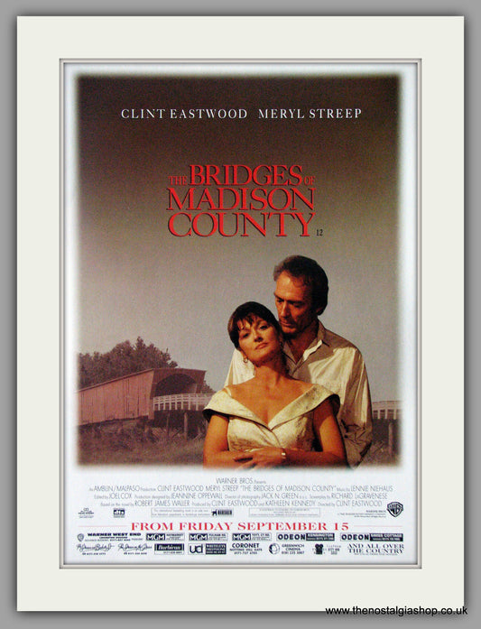Bridges of Madison County (The). Original Advert 1995 (ref AD50576)