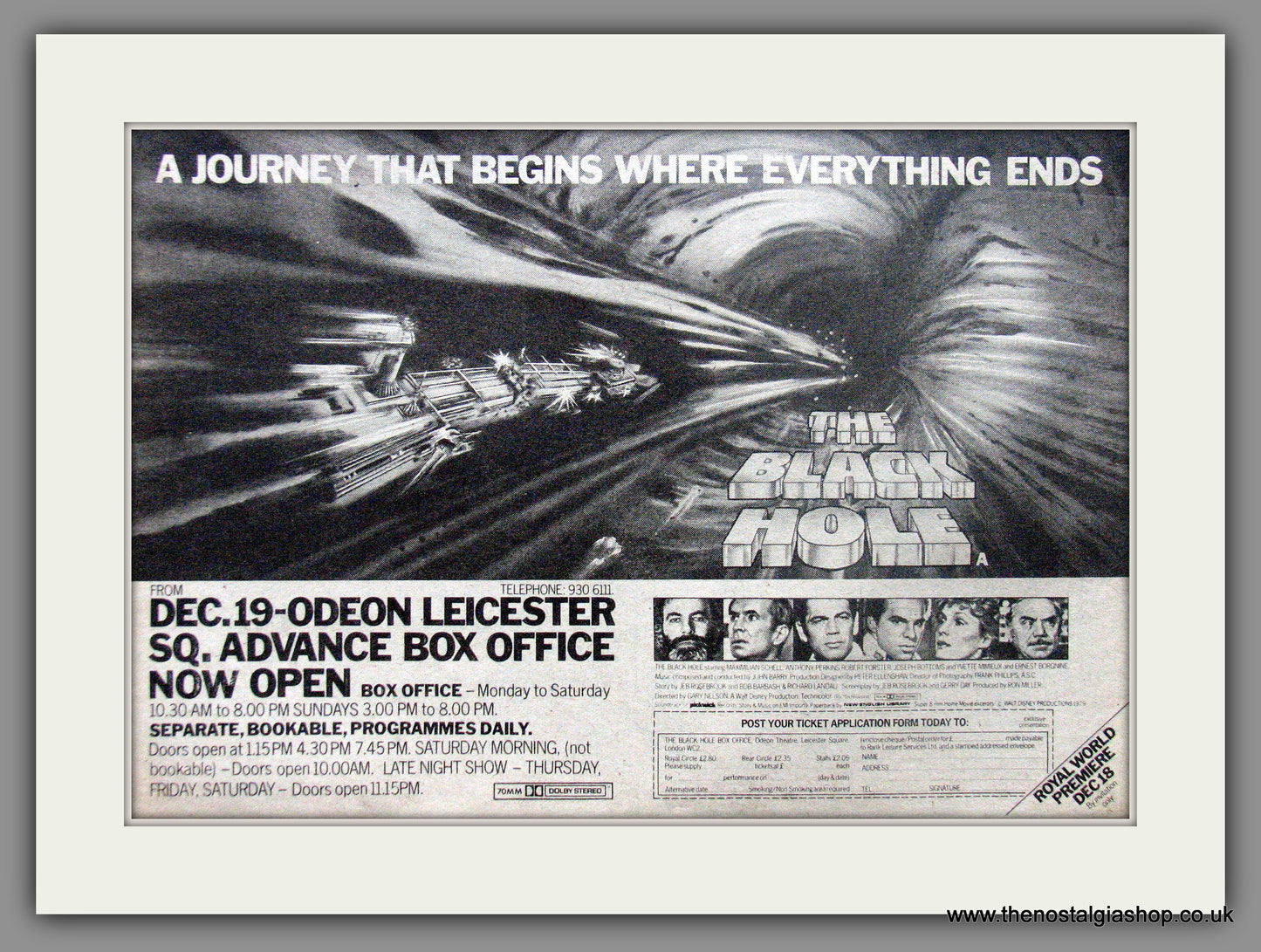 Black Hole (The). Original Advert 1979 (ref AD50584)