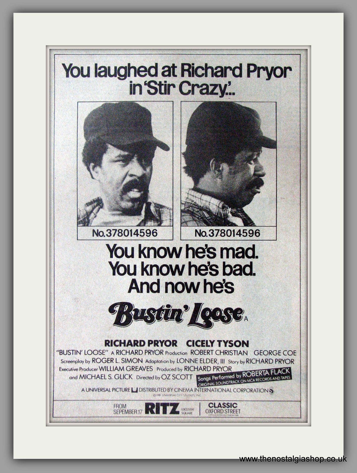 Bustin' Loose. Original Advert 1981 (ref AD50586)