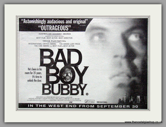 Bad Boy Bubby. Original Advert 1994 (ref AD50588)